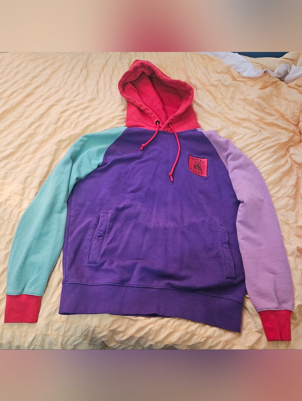 Teddie Fresh Pastel Hoodie Size L